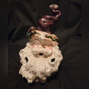 Jolly Ole Nick Santa Clause Vintage Tea Light Luminarie